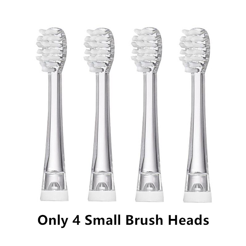 SEAGO Kinder Sonic Elektrische Zahnbürste Betriebene Wasserdichte LED Licht für 3-12 Alter Kinder Smart-Timer 3 Weichen Borsten pinsel Köpfe: Only 4 Small Brushes