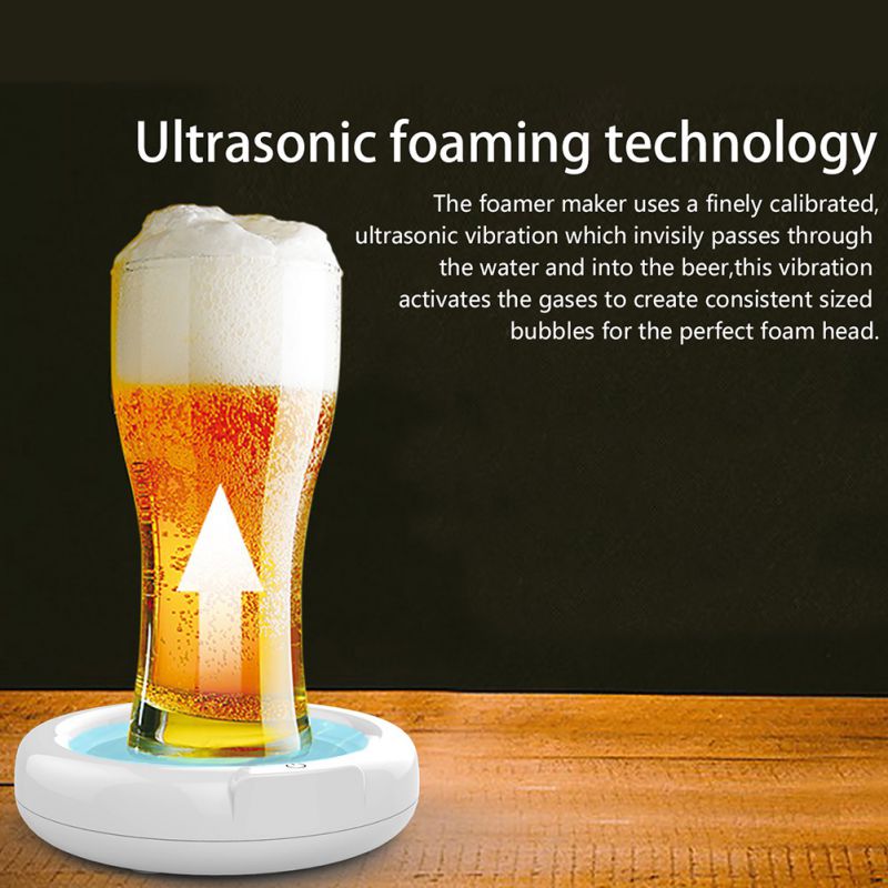 Elektrische Ultrasone Bier Bubblers Bier Schuimende Machine Speciale Purpose Voor Gebotteld Bier Schuim En Blik Bier (Voor Inblikken)