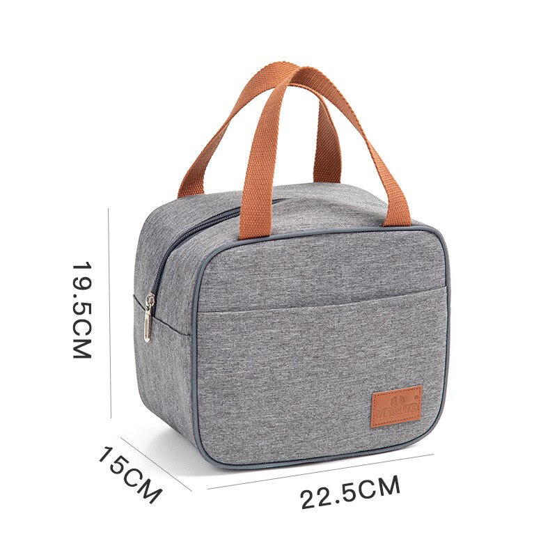 Korean Version of Portable Insulation Bag Work Meal Bolsa Aluminum Foil Thickened Lunch Lunch Bag Fresh-keeping Picnic Sac A Dos: F