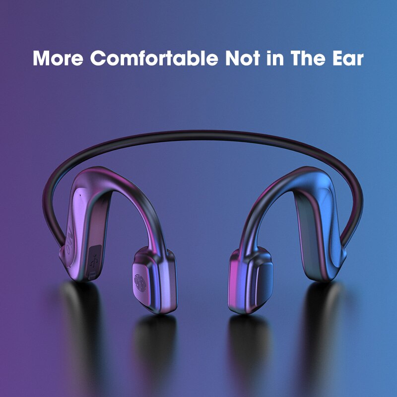 Niye Bone Conduction Shape Headphones Open Ear Wireless Earbuds Bluetooth Headset Earphones With Microphone For Running Sports