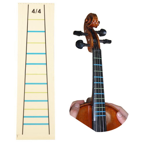 Xfdz 4/4 Viool Praktijk Fiddle Vinger Gids Sticker Violino Toets Fretboard Indicator Positie Marker