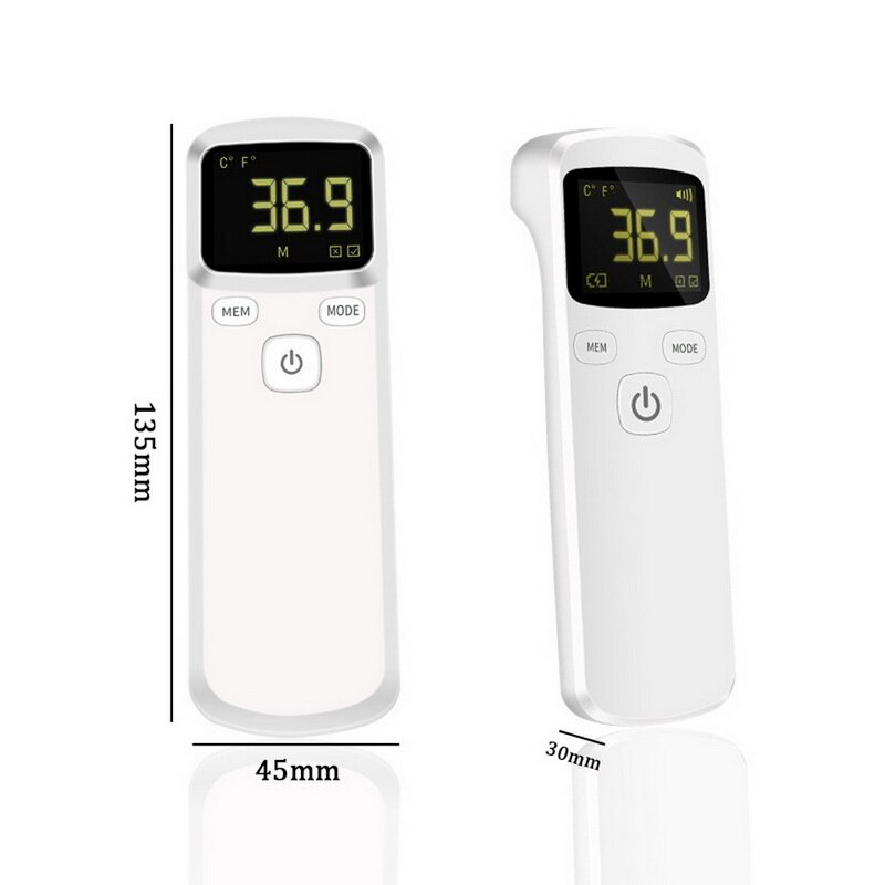 Termometer infrarødt digitalt berøringsfrit infrarødt termometer lcd baggrundslys termometro infravermelho