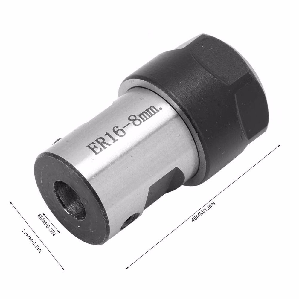C20-ER16-35L Collet Block Chuck Collet Holder Spindle Motor Shaft Extension Rod Milling Cutter Clamping Tool Bar 6/8/10/12/16mm