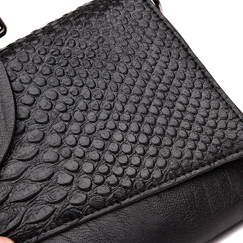 NIGEDU frauen Kupplungen Krokodil aufbringen Umhängetasche Für Frau Bote Taschen Alligator PU Leder weibliche handtasche bolsas schwarz