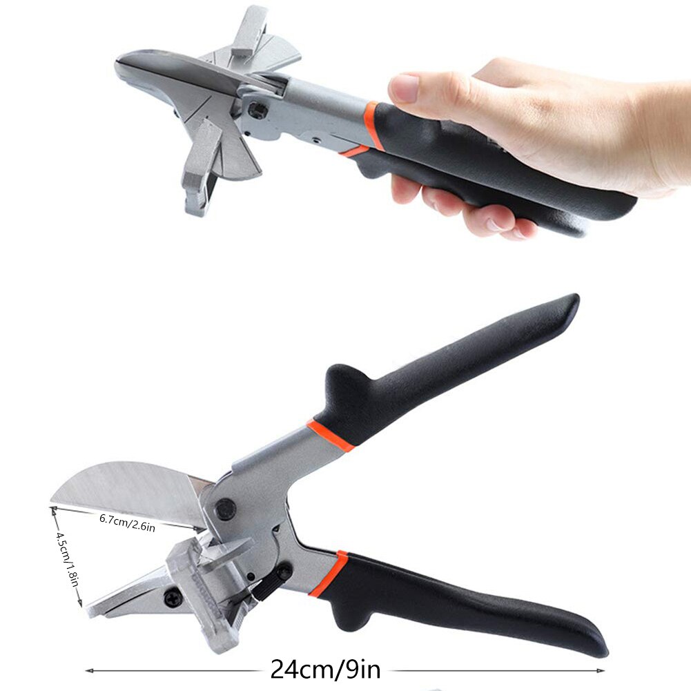 Trim Cutter Angle Shears Wire Slot Cutter Trunking Scissors Orange Durable Clear Scale Steel Blade Wire Duct Cutter Cutting