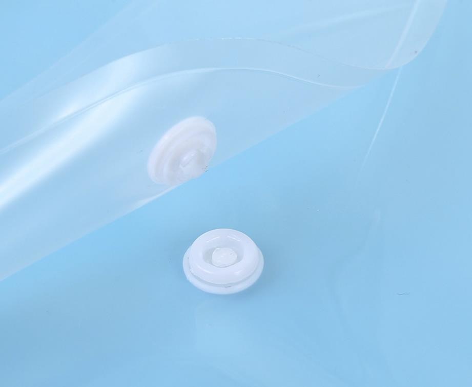 50pcs A4 transparent office study file bags, Transparent folder,Closure Folder,white information bag