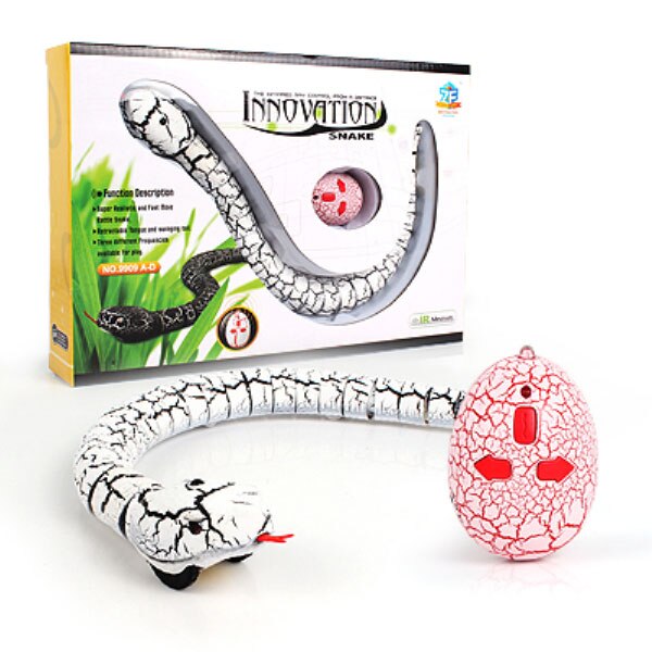 RC Animal Robot Antistress Insect Toys Infrared Simulation Spider Bee fly mantis Electric Toy for Children Prank Insects pet toy: White snake