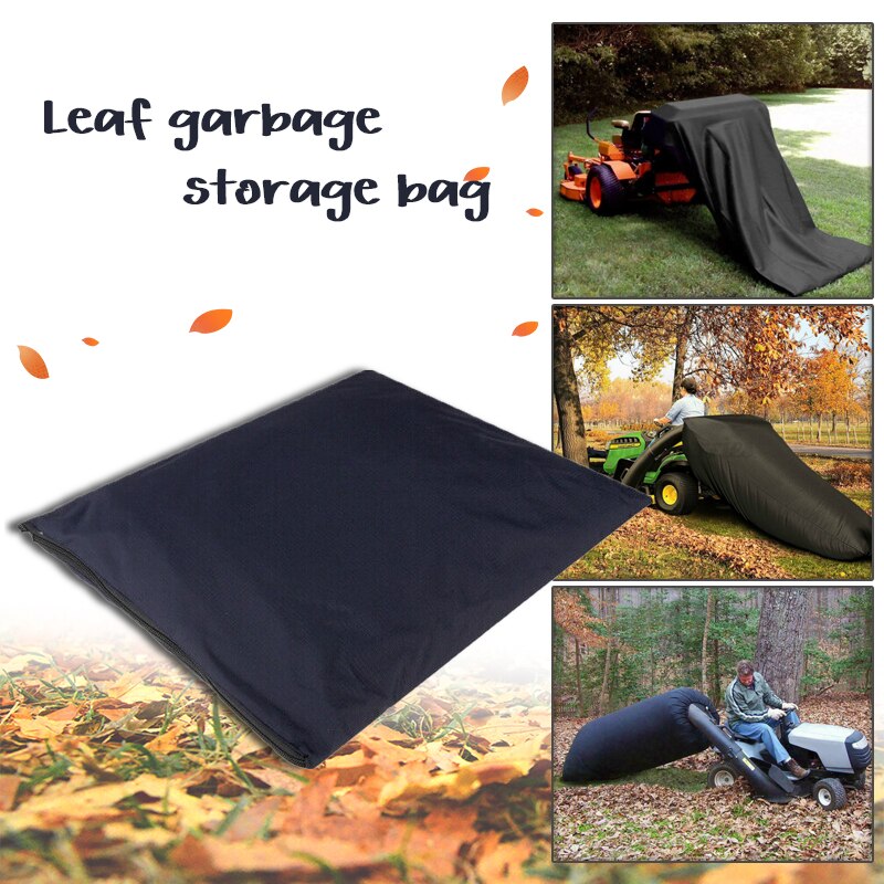 Lawn Tractor Riding Mower Leaf Storage Bag Garbage Cleaning Bag Leaf Cleaning Foldable Garden Storage Pouch