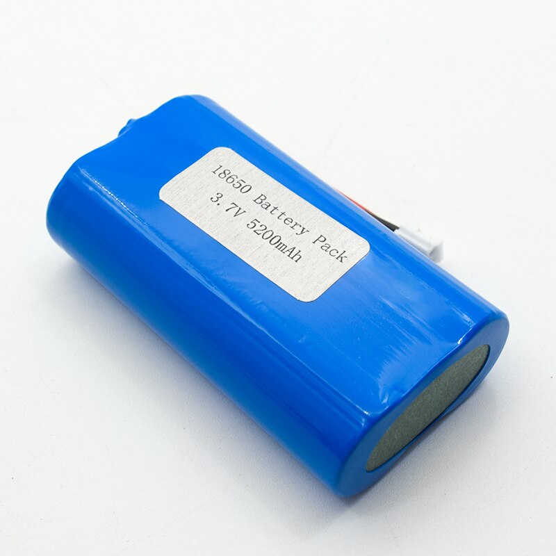 Rechargeable Lithium ion 18650 3.7v 5200mAh 1S2P 2600mah LED lights 18650 battery pack