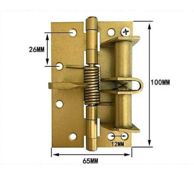 2pcs Positioning hinge Spring self closing hidden door hinge bisagras for window closet cupboard Furniture Connection hardware: Gold
