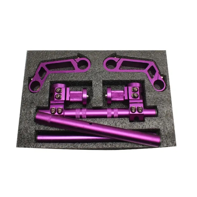 Motorrad 7/8 "22mm CNC Lenker abnehmbar verstellbar Lenkstange System 125ccm Grube Fahrrad Schmutz Fahrrad Moto-Cross Rolle: Lila