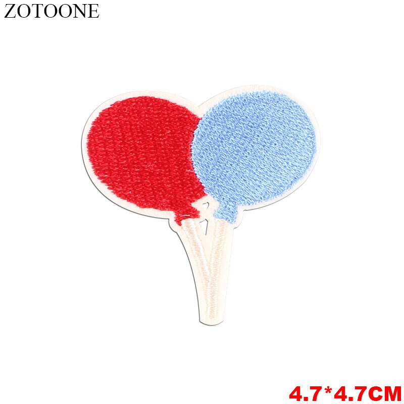 ZOTOONE Iron on Patches for Jackets Volleyball Rugby Baseball Embroidery Patch DIY Heat Transfer Appliques Sew Round Badges D: 0060
