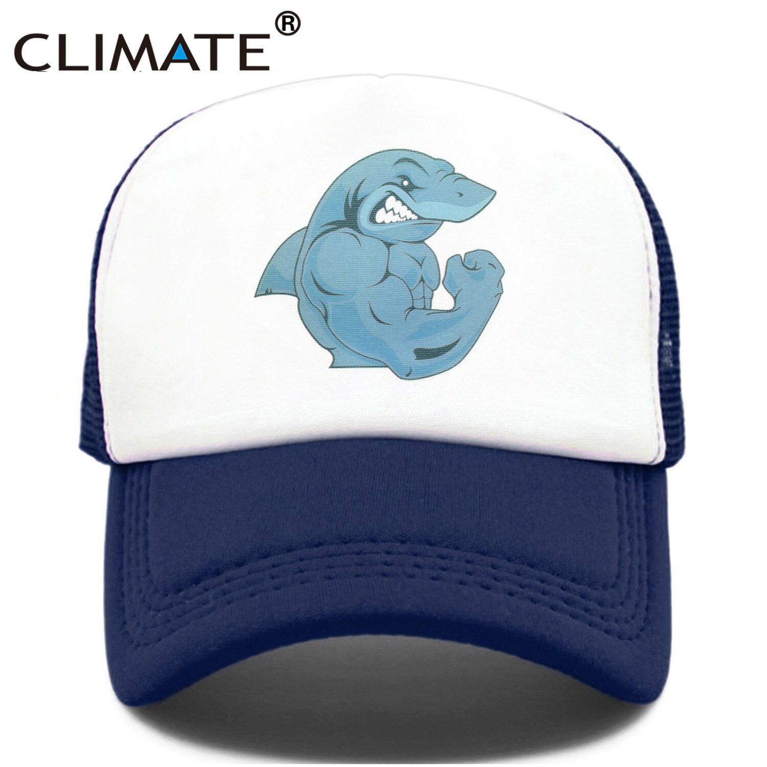 CLIMA Fresco Robusto Animale Cap Uomini Muscolare Gorilla Scimpanzé Fitness protezione di Sport Del Berretto Uomo del Muscolo PALESTRA Ventole Mesh Trucker Cap Corpo di costruzione: 098D-Navy