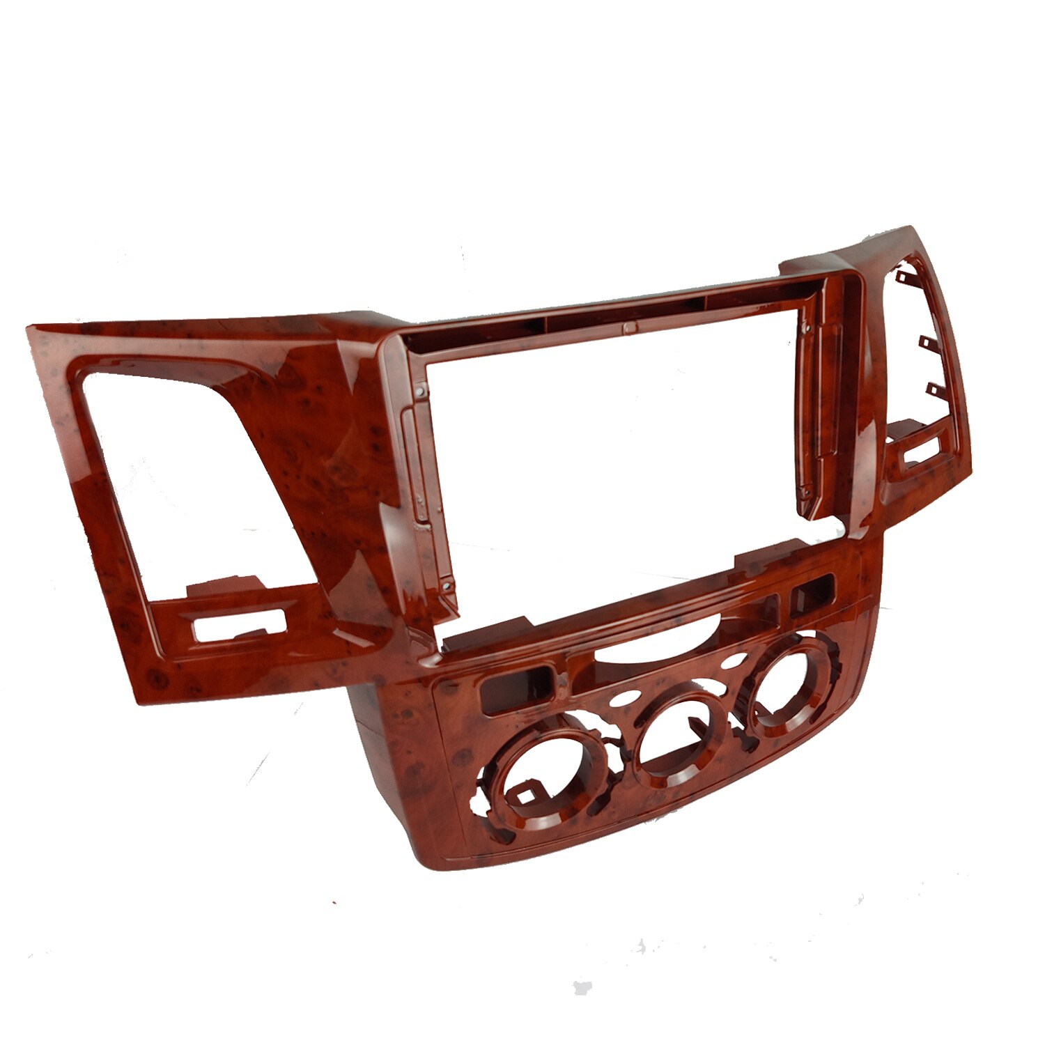 Panel de salpicadero para Toyota Fortuner Vigo Hilux 2007, reproductor de DVD GPS estéreo, instalación envolvente, Kit de placa frontal, marco de Radio