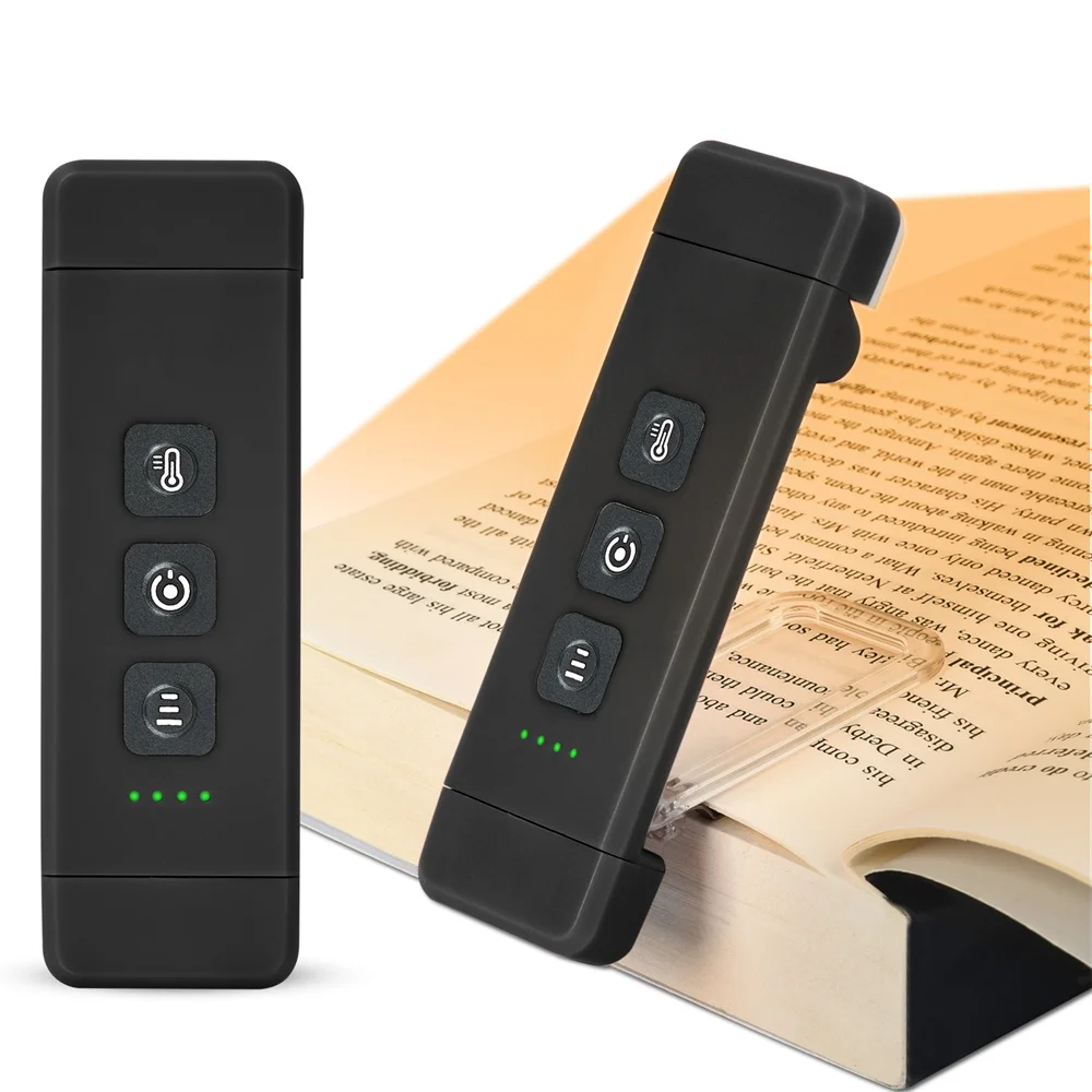 Clip-on bladwijzer boeklicht met timer USB oplaadbare leeslamp Mini Led-leeslamp Draagbare nachtkastje bureaulamp Leeslamp: changeable