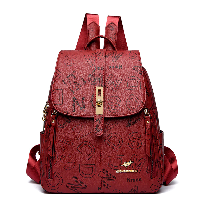 Bagpack Luxe Vrouwen Rugzakken Zacht Lederen Rugzakken voor Tienermeisjes Vrouwelijke School Schoudertassen Voor Vrouwen 2024 Mochila Sac: Black
