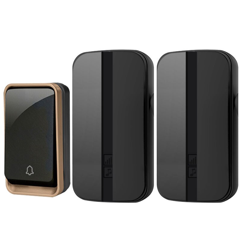 Self Generation Wireless Doorbell Home Smart Electronic Remote Control Long Distance No Battery Cordless Doorbell: Option 3 / EU plug