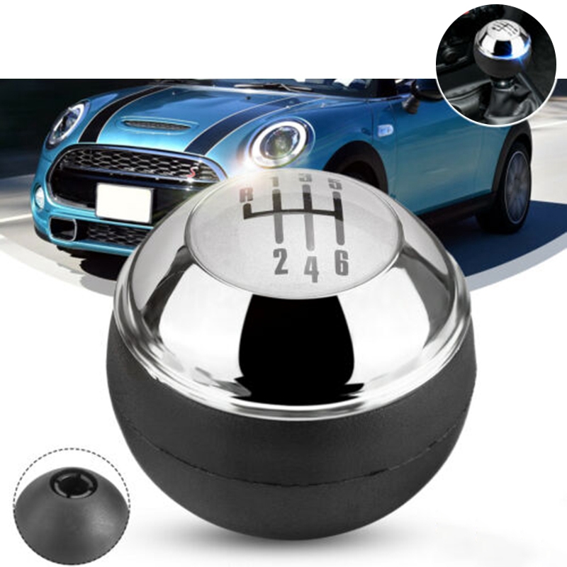 6- versnellings handgeschakelde versnellingspookknop chroom voor mini  r50 r52 r53 cooper 2001