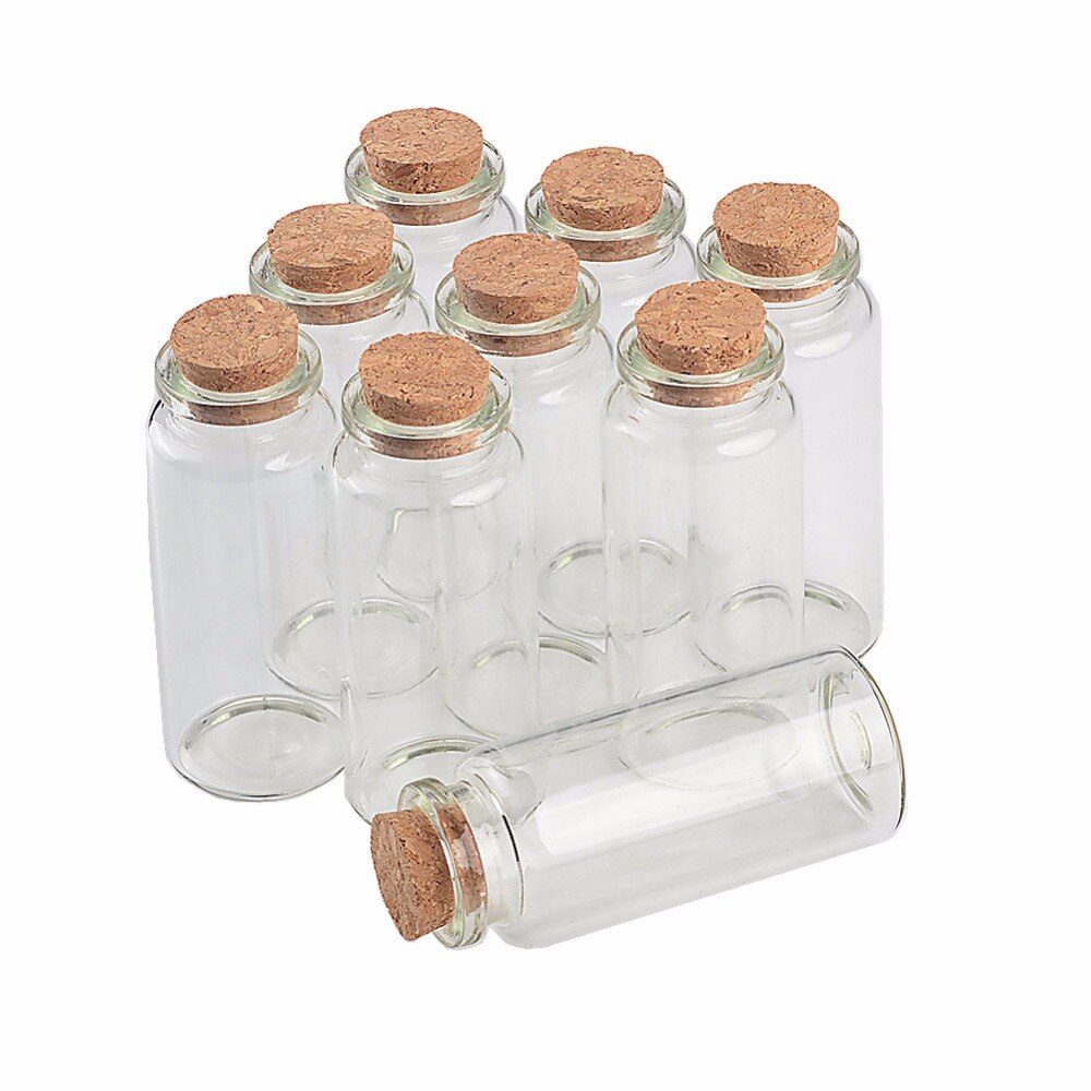 30ml Wens Flessen Tiny Kleine Lege Clear Cork Flessen Flesjes Voor Bruiloft Decoratie Christmas 50 stks/partij