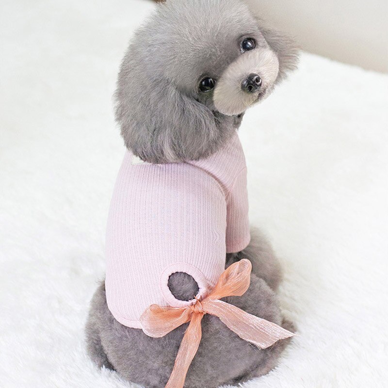 Solid Pet Clothes For Small Medium Dogs Costume Chihuahua Pets Dogs Clothing Dog Clothes Bow Tie Accessories Small Puppy Outfit