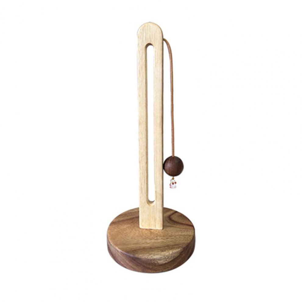 Kitchen Countertop Paper Towel Holder with Anti-Slip Wooden Base DIY Installation Standing Paper Towel Roll Stand Tissue Holder