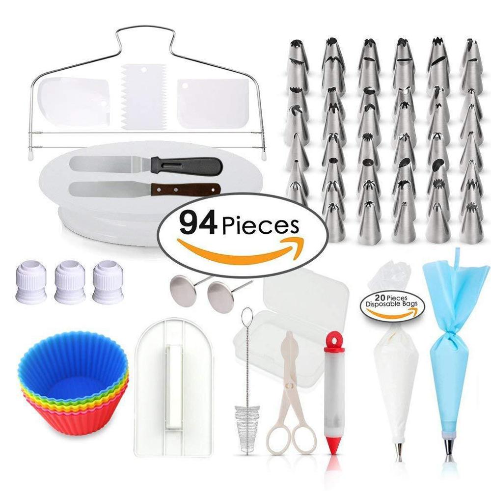 SKTN 94 – Kit de décoration de gâteaux multifonctions, ensemble de plateaux, outil de Fondant pour pâtisserie, Dessert, fournitures de cuisine, pièces/ensemble