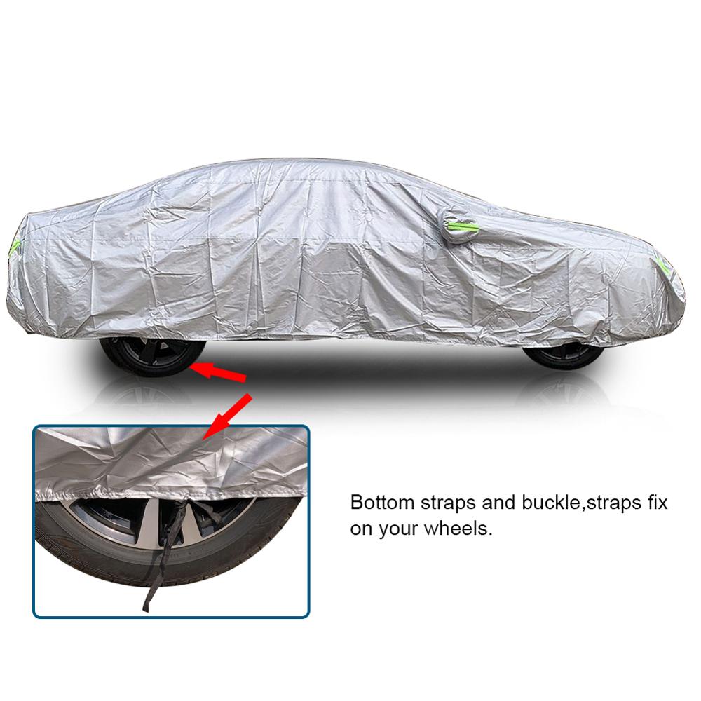 Large Car Full Cover Waterproof Dustproof Breathable All Weathertec Cover 4.7x1.9x1.5M