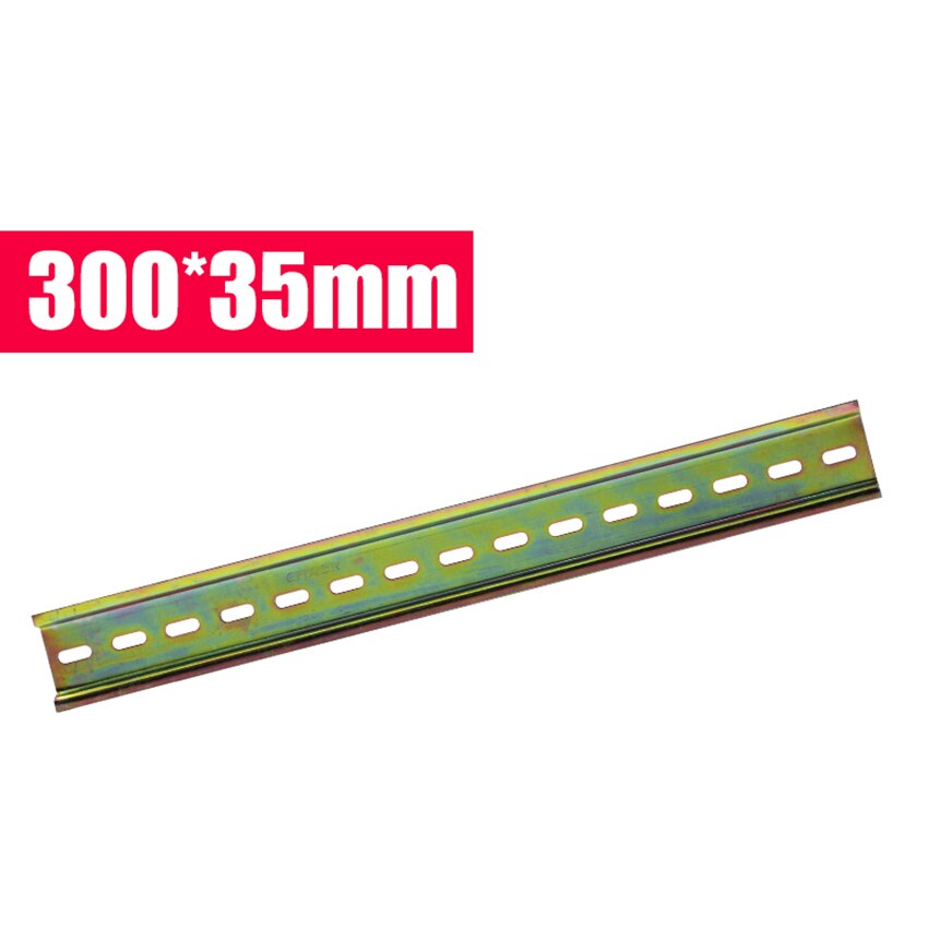 Universal Type 35mm C45 Steel Slotted DIN Rail DZ47 Open Circuit Breaker AC Contactor Terminal Blocks for Ammeter 10cm/20cm/30cm