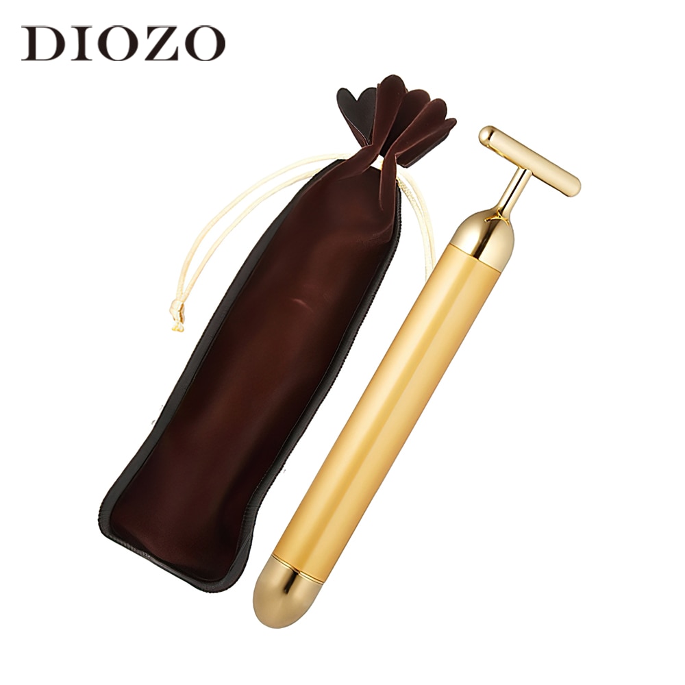 Diozo Handheld Vibrerende Gezicht Massager Gezicht Lift Gouden Beauty Bar Facial Afslanken Verstevigende Tool