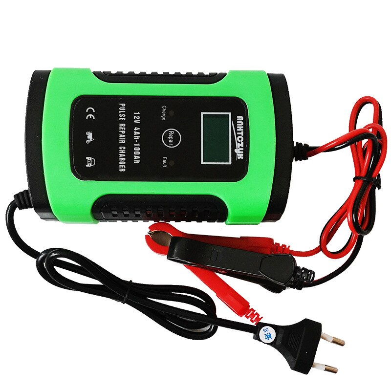 Universal Car Battery Charger 110V To 220V To 12V 6A LCD Smart Fast for Auto Car Motorcycle Lead-Acid Full Automatic Charging
