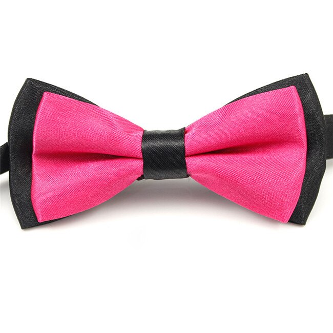 Justerbare slips satin til mænd smoking bryllupsfest slips slips slips dreng forretning sommerfugl formel ensfarvet slips: 8