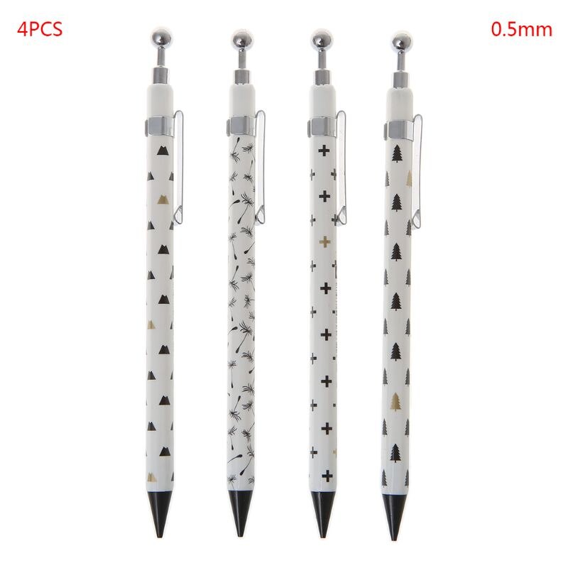 Lápiz para escribir a Presión Automático, mecánico, de puntos simples, negro y blanco, material escolar y de oficina, artículos de papelería, para estudiantes