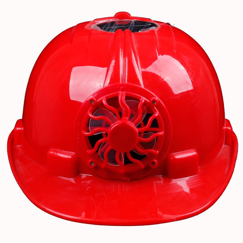 Zonne-energie Fan Helm Outdoor Werken Veiligheid Hard Hat Bouw Werkplek Abs Materiaal Beschermende Cap Aangedreven Door Zonnepaneel