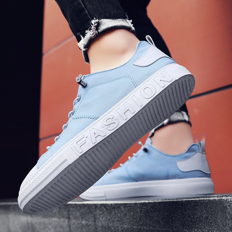 Chaussures de sport, chaussures de tennis pour hommes, chaussures pour hommes, chaussures plates confortables, chaussures de jogging, baskets, chaussures d'entraînement pour hommes: Bleu ciel / 6.5