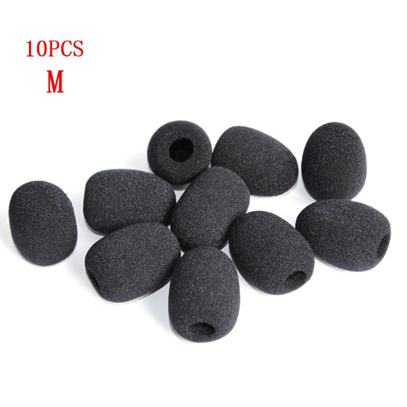 10 stuks microfoon windscherm spons hoes headset microfoon schuim hoes beschermkap vervanging voor zwanenhals vergadermicrofoon