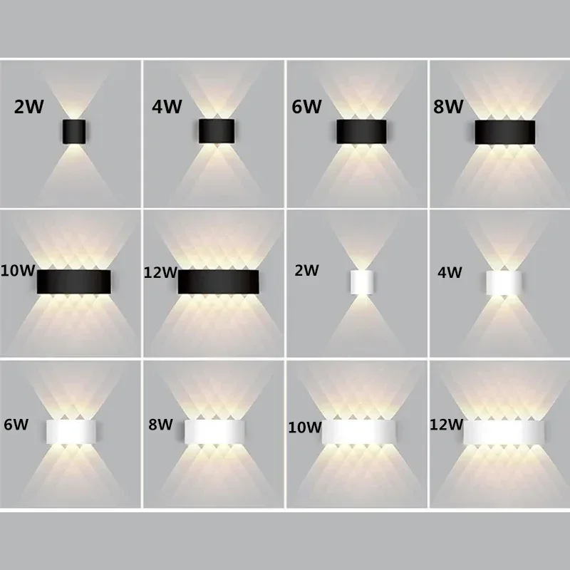 LED Wandlamp AC110V-220V Outdoor Bewegingssensor Licht Waterdichte Wandlamp Veranda Tuin Woonkamer Straat Trap Verlichting
