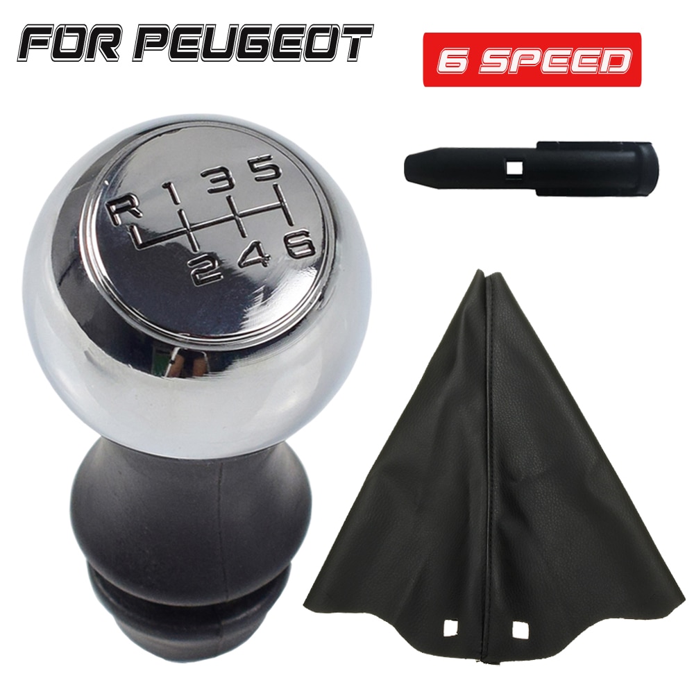 Pomo de cambio de marchas para Citroën C1, C3, C4, PEUGEOT 106, 107, 205, 206, 207, 306, 307, 308, 309, 405, 406, 407, 508, 605 MT