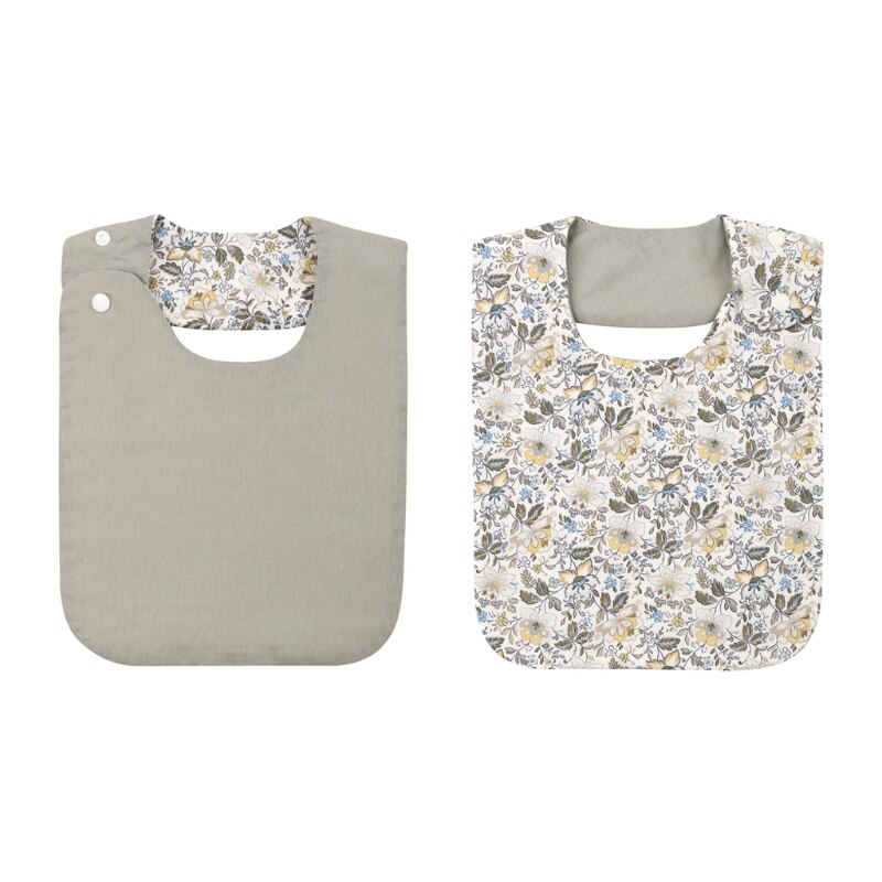 Asciugamano Saliva in cotone con bavaglino impermeabile per bambina: H460