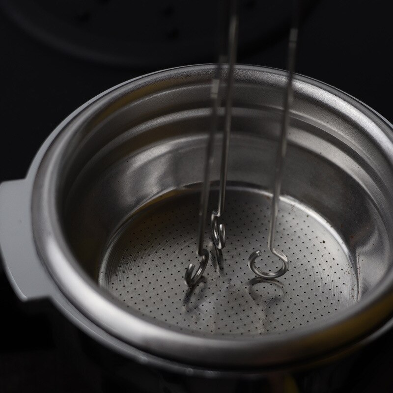 Edelstahl Kaffee Tuch Pulver Nadel Espresso Maschine Hilfs Kaffee Pulver Verteiler Ausrügestochen Nadel Tuch Pulver