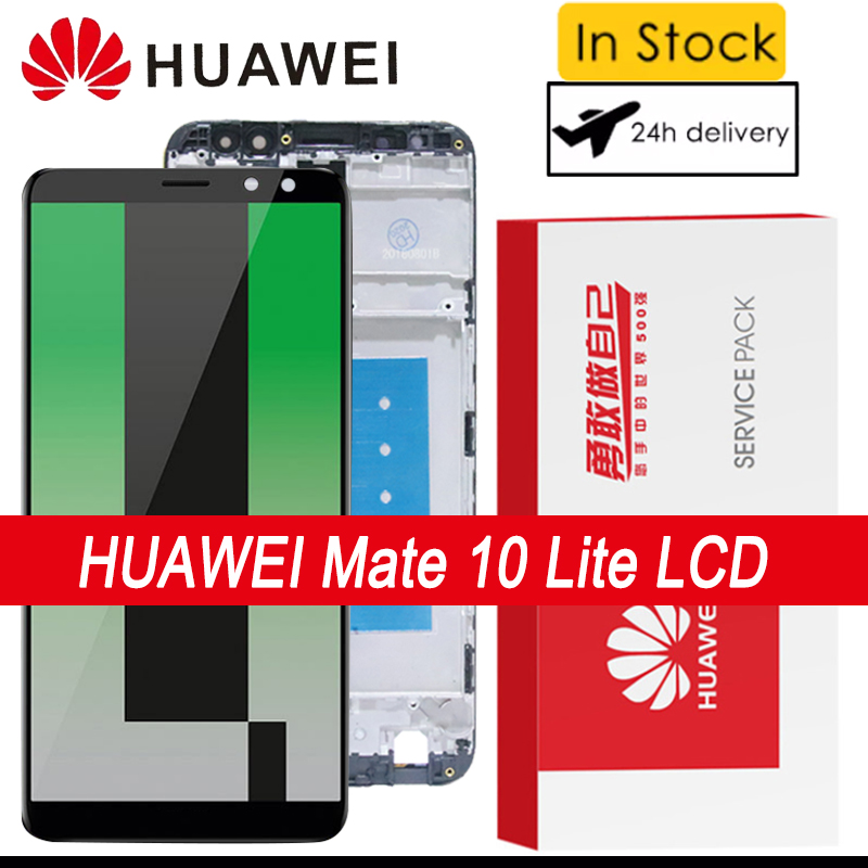 100%  original 5.9 & #39 ;& #39 ;display for huawei mate 10 lite lcd nova 2i rne -l21 touchscreen digitizer assembly replacement parts