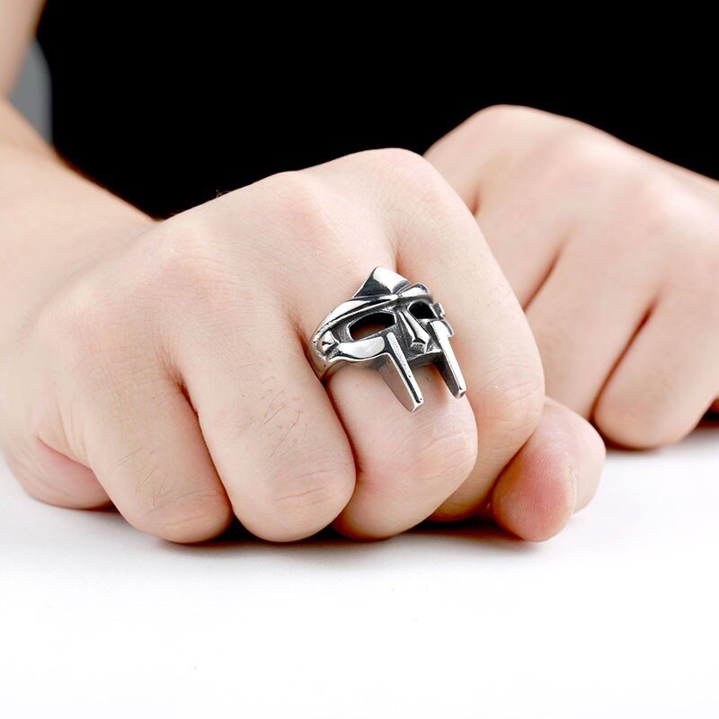 Klassieke Retro Heren Ring Punk Stijl Egyptische Farao Masker Mannelijke Ring Accessoires Sieraden Voor Man Party Beste