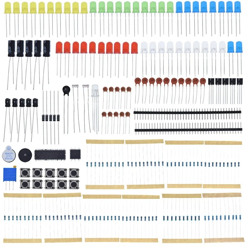 Elektronische Componenten Basisstartkit Voor Arduino Uno Pi Met Led Zoemer Condensatorweerstandknop