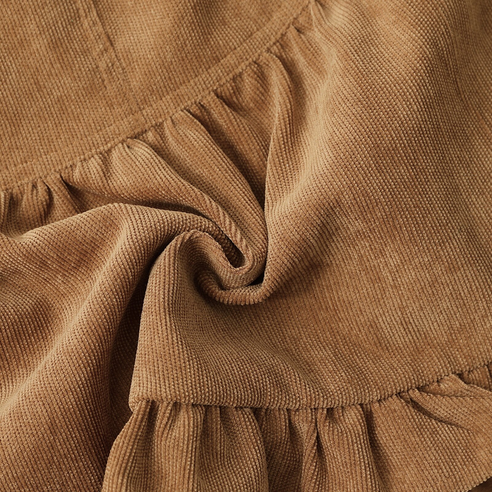 Peuter Baby Meisjes Ronde Kraag Romper Pak, Baby Mouwloze Regenboog Afdrukken Jurk, effen Kleur Corduroy Een Stuk Rok 0-3T