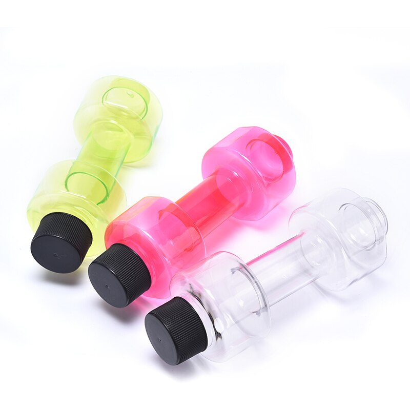 Botella de agua con mancuernas para Fitness, sellado hermético, 550ml, práctica, deportiva, grande, vaso para Fitness