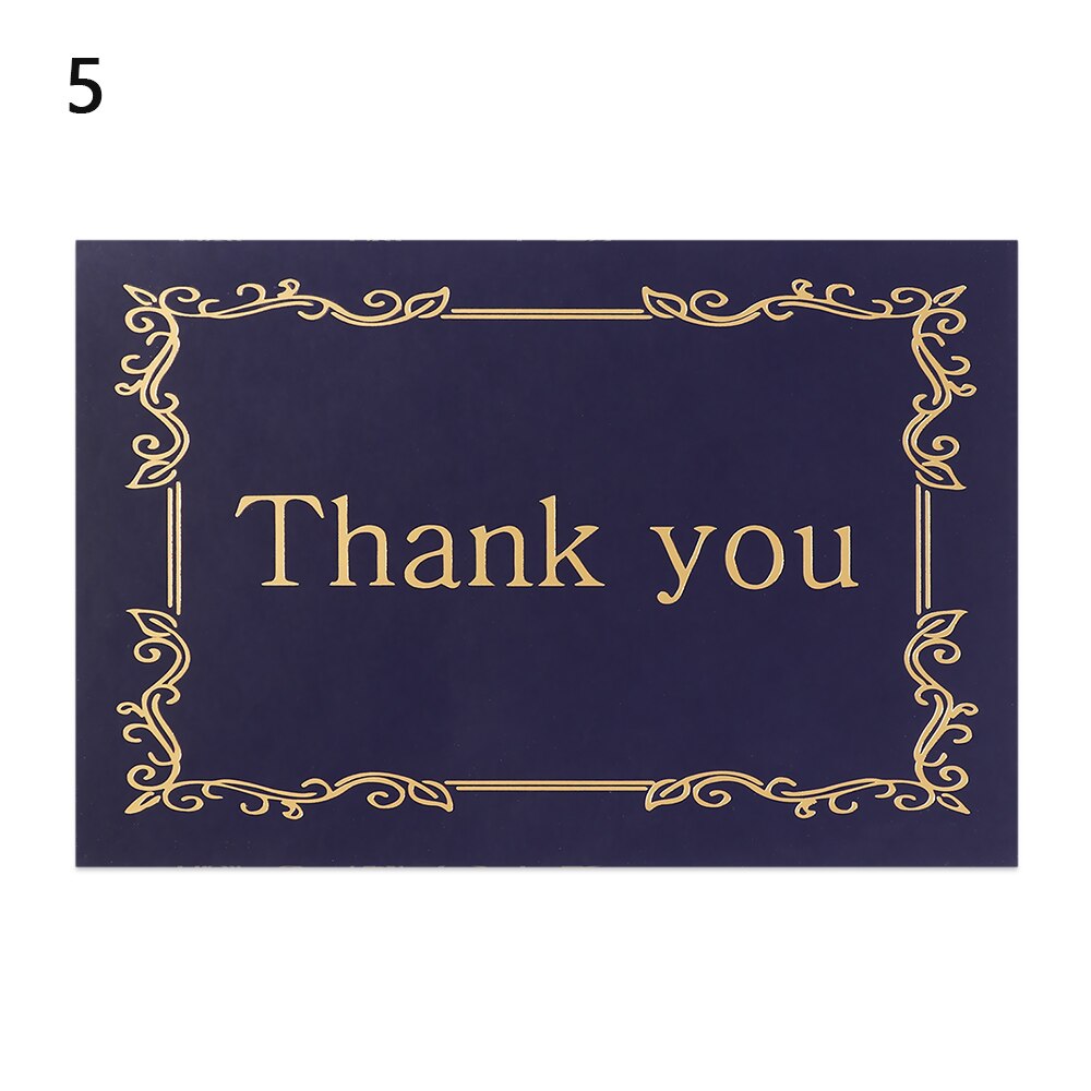 5pcs Gold Embossed Thank You Cards Blank Note Cards with Envelopes Letter Greeting Cards Perfect Business Wedding Cards Gra: 5