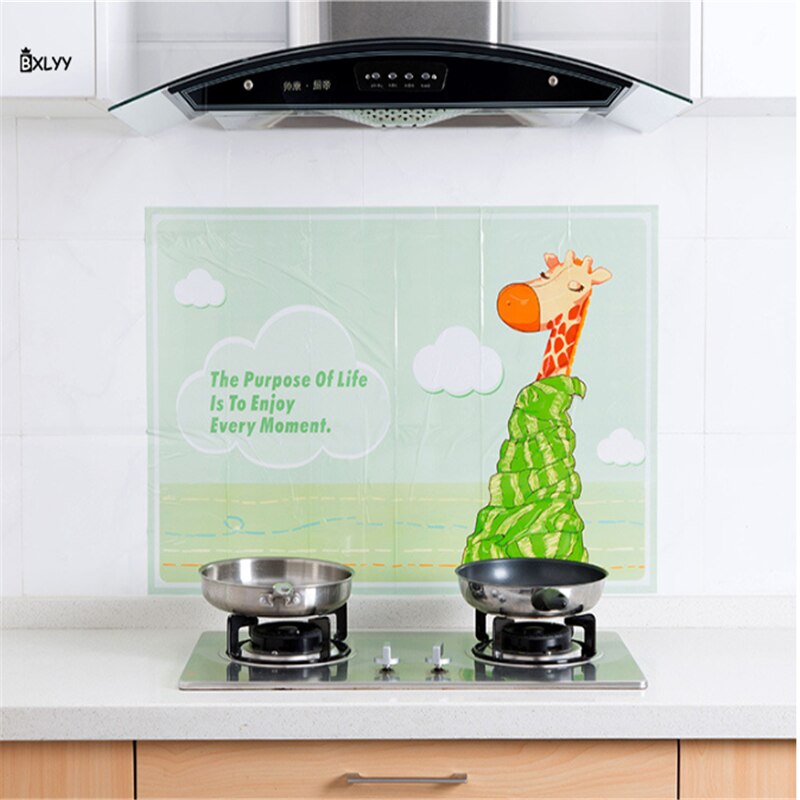 Cozinha Adesivos Auto-adesivo de Alta Temperatura e Resistente A Óleo Adesivos Acessórios de Cozinha Fogão Doméstico Telha Wallpaper.85: 4