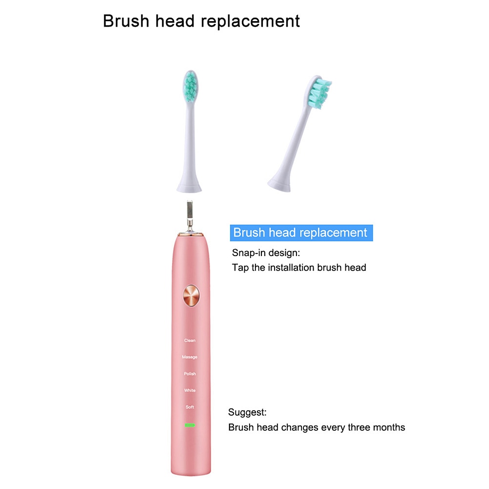 2PCS Electric Toothbrush Heads Ultrasonic 3D High-density Electric Tooth Brush Heads Oral Care for SOOCAS Xiaomi