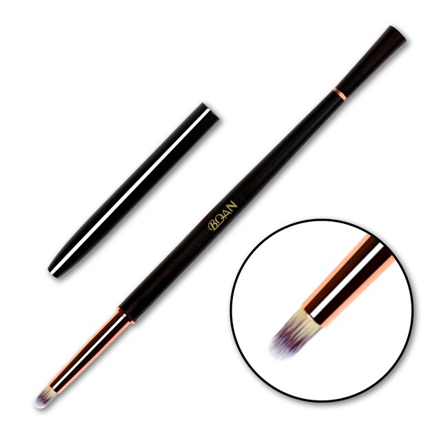 BQAN – ensemble de pinceaux à ongles avec manche en bois de santal, brosse pour Nail Art, brosse pour Gel, brosse de revêtement pour ongles, outil de manucure: Smudge