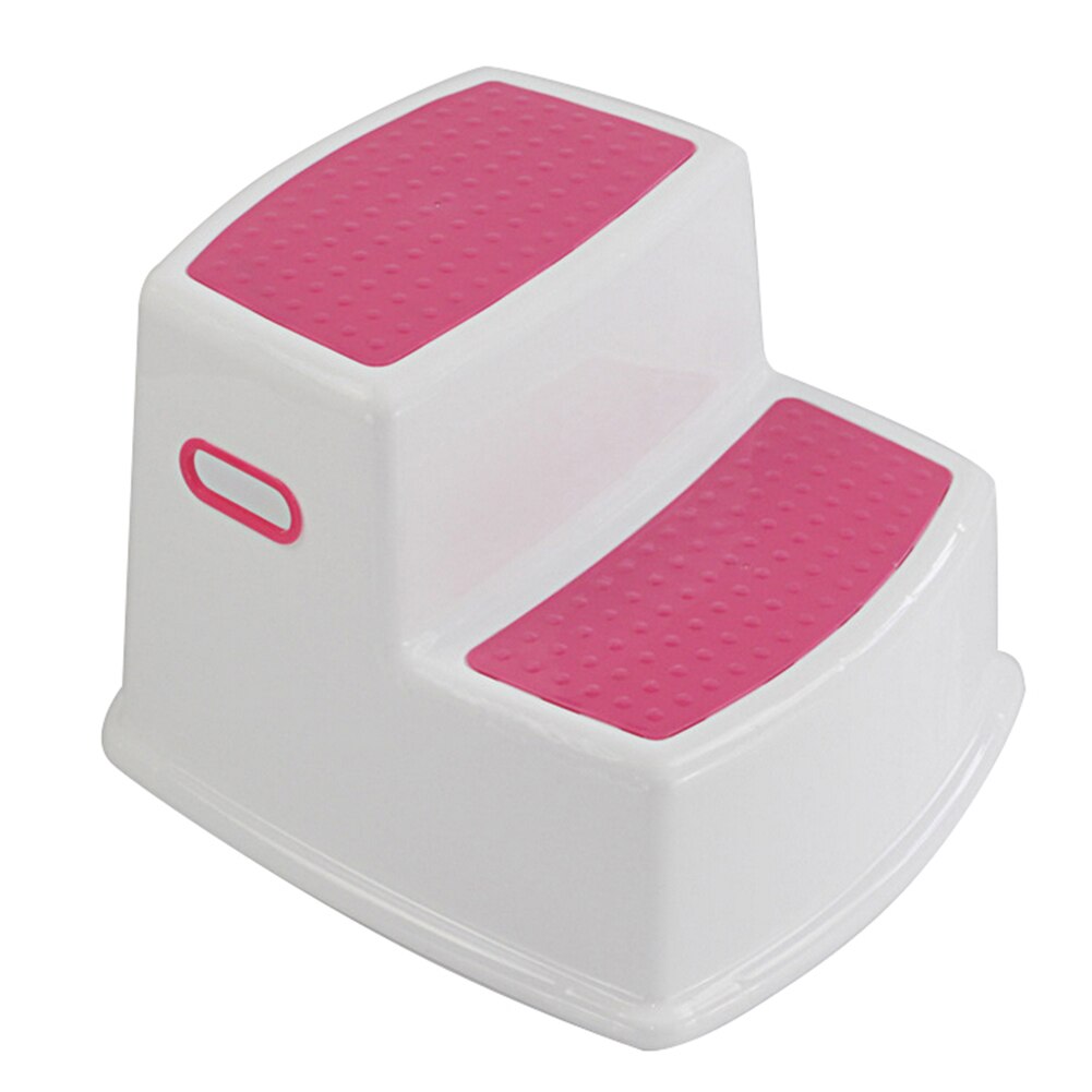 2 Step Stool for Kids Toddler Stool for Toilet Potty Training Slip Bathroom Kitchen GHS99: Red Wine