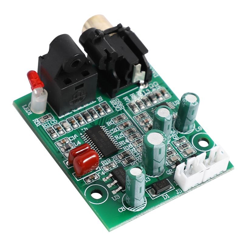 Dac Digital Decoder Cs8416+Cs4344 Optical Fiber Coaxial Digital Signal Input Stereo Audio Output Decod For Amplifier Diy